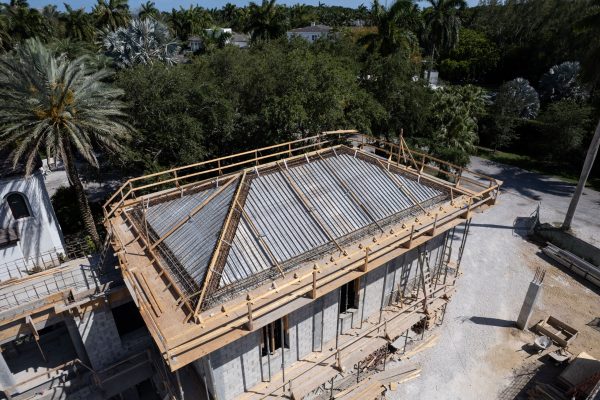 Cocoplum, Coral Gables, FL | Custom Home 6_12 Epicore Roof with Rebar and Ridge Forms